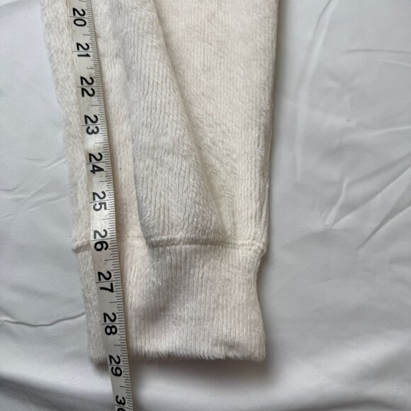 Fabletics Cozy Cord Zip Women L Bone Jumpsuit With Elastic Waist All Day Comfort - Picture 4 of 10